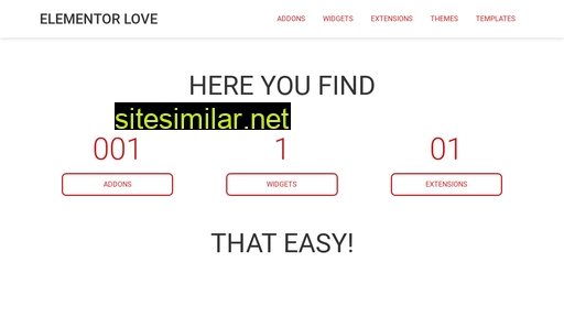 Elementor-love similar sites