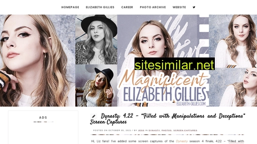 elizabeth-gillies.com alternative sites