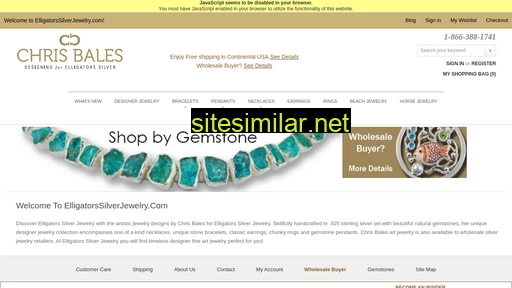Elligatorssilverjewelry similar sites