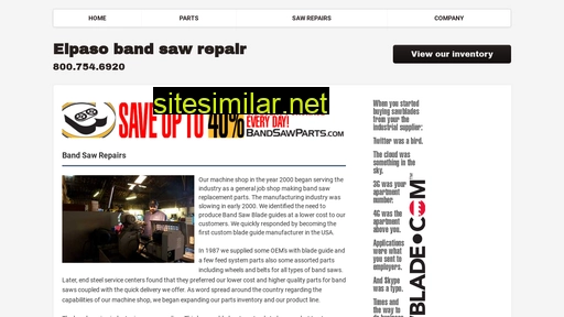 elpasobandsawrepair.com alternative sites
