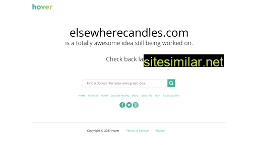 elsewherecandles.com alternative sites