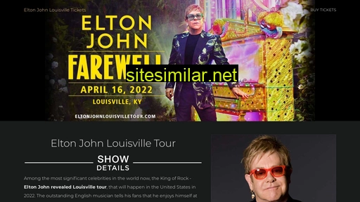 eltonjohnlouisvilletour.com alternative sites