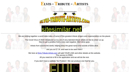 Elvis-tribute-artists similar sites