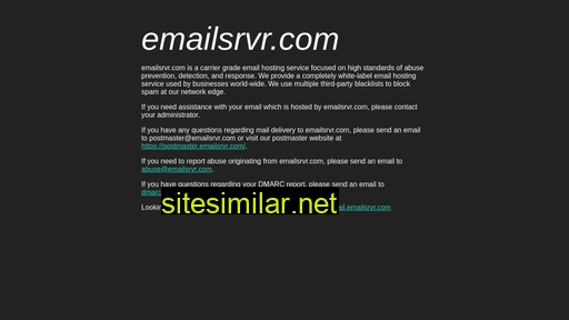 emailsrvr.com alternative sites