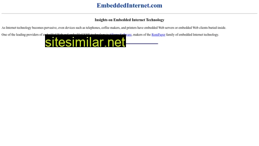 Embeddedinternet similar sites
