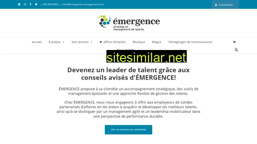 Emergence-management similar sites