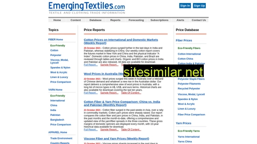 emergingtextiles.com alternative sites