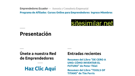 emprendedorecuador.com alternative sites