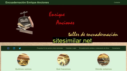 encuadernacionenriqueanciones.com alternative sites
