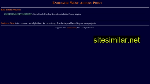 Endeavorwest similar sites