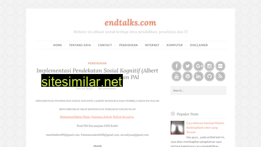endtalks.com alternative sites
