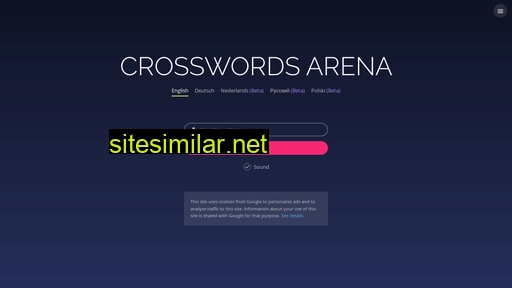 en.crosswordsarena.com alternative sites
