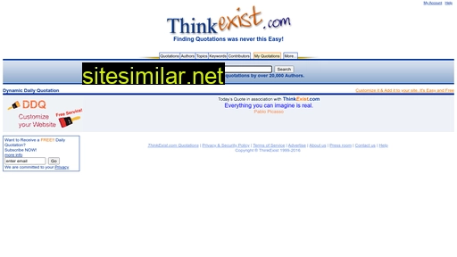 en.thinkexist.com alternative sites