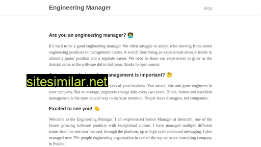 Engineering-manager similar sites