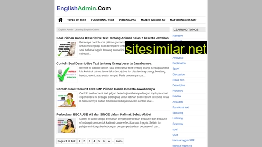 Englishadmin similar sites