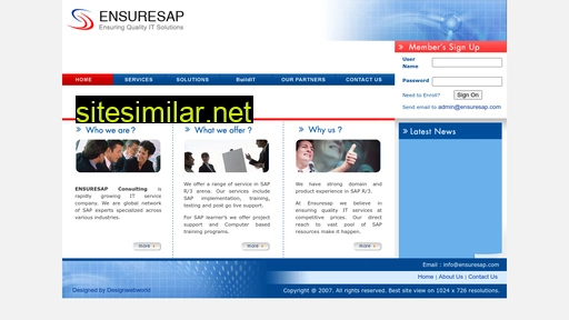 ensuresap.com alternative sites