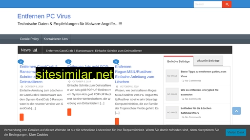 Entfernenpcvirus similar sites