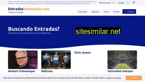 entradasvenezuela.com alternative sites