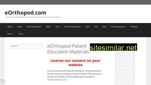 eorthopod.com alternative sites