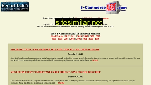 e-commercealert.com alternative sites