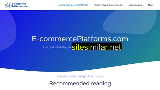 e-commerceplatforms.com alternative sites