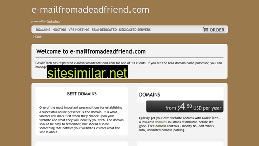 e-mailfromadeadfriend.com alternative sites