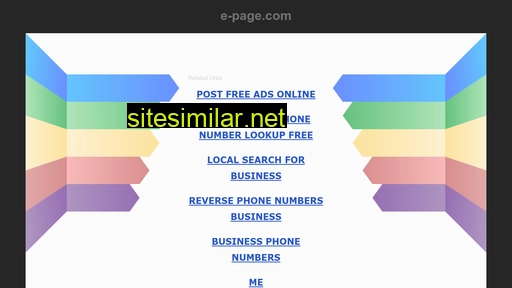 E-page similar sites