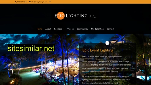 epiceventlighting.com alternative sites
