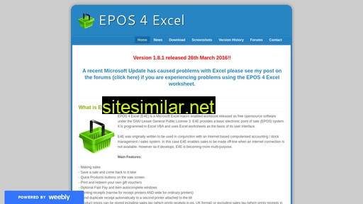 Epos4excel similar sites