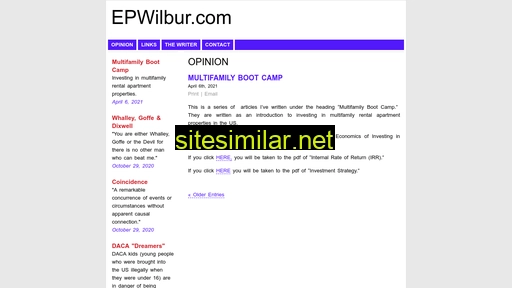epwilbur.com alternative sites