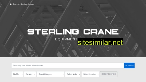 equipment.sterlingcrane.com alternative sites