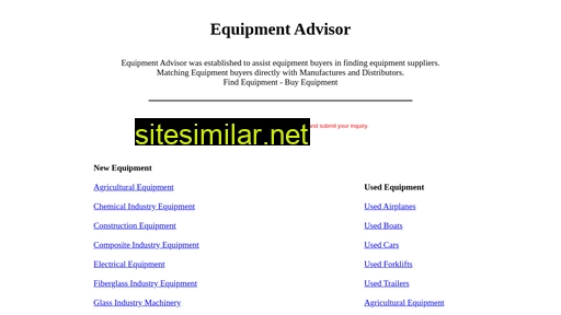 equipmentadvisor.com alternative sites