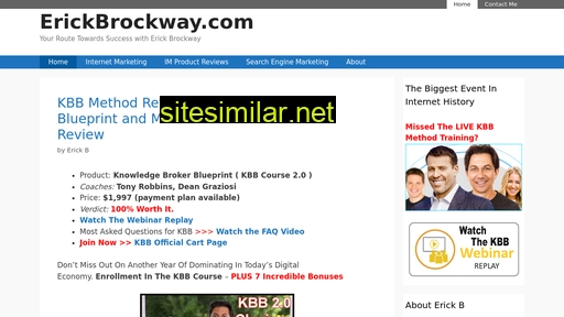 Erickbrockway similar sites