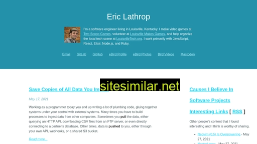 Ericlathrop similar sites