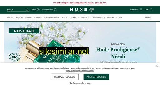 es.nuxe.com alternative sites