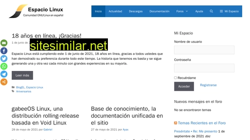espaciolinux.com alternative sites