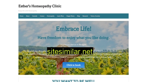 esthershomeopathyclinic.com alternative sites