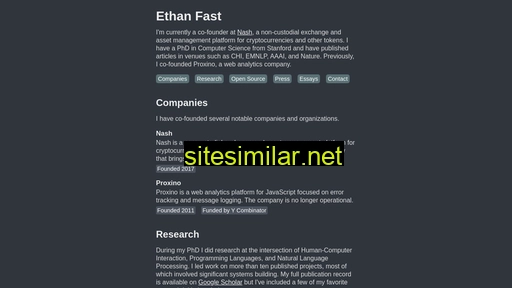 Ethanfast similar sites