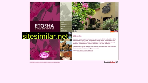 etosha-garden-hotel.com alternative sites