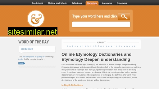 etymology-dictionary.com alternative sites