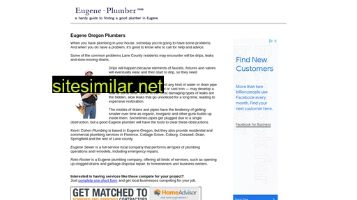 Eugene-plumber similar sites