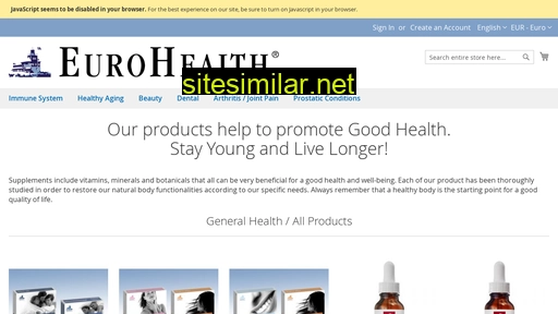 eurohealthproject.com alternative sites