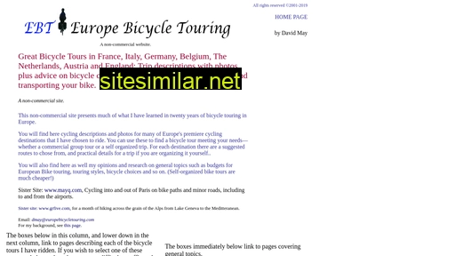 Europebicycletouring similar sites