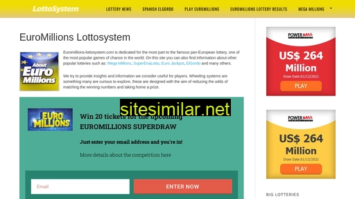 Euromillions-lottosystem similar sites