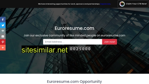 Euroresume similar sites