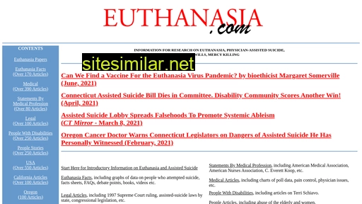 Euthanasia similar sites