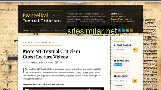 evangelicaltextualcriticism.blogspot.com alternative sites