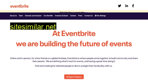 eventbritecareers.com alternative sites