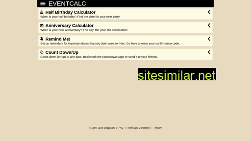 eventcalc.com alternative sites