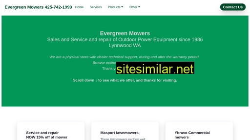 evergreenmowers.com alternative sites